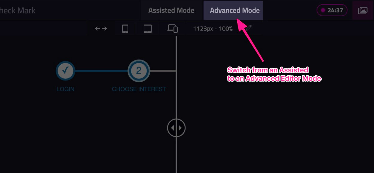 Enable Divize Advanced Editor Mode
