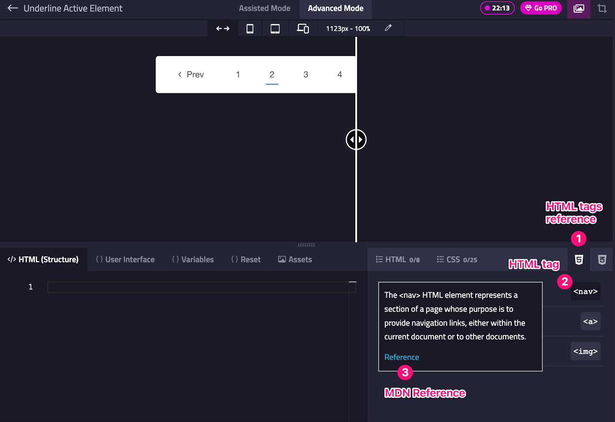 Divize HTML/CSS MDN Reference