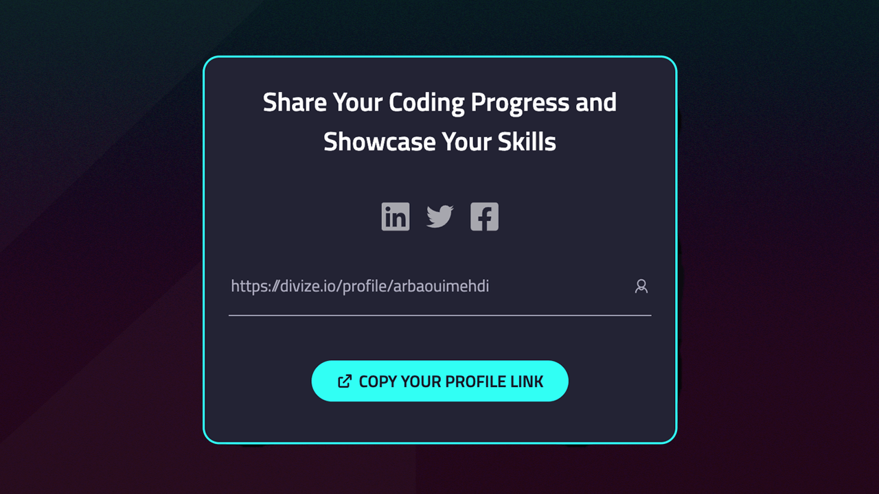 Showcase Your Skills: Share Your Profile
