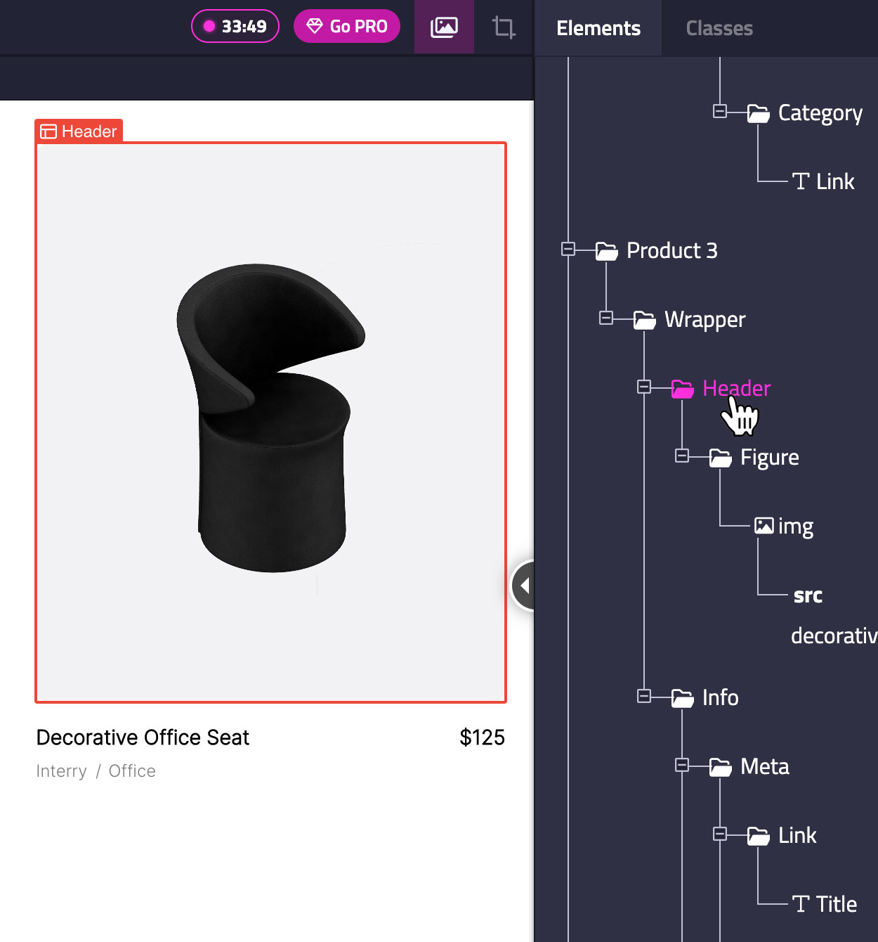 Inspect User Interface Elements from the Tree