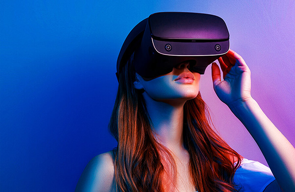 Girl Wearing VR Headset
